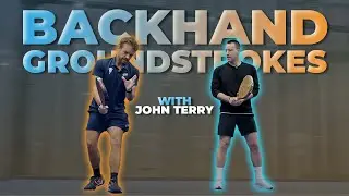 Padel Training Vlog: Backhand GROUNDSTROKES with JOHN TERRY | ThePadelSchool.com