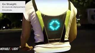 Movable Light - Cycling LED Turn Signal Vest/Backpack/Saddle bag