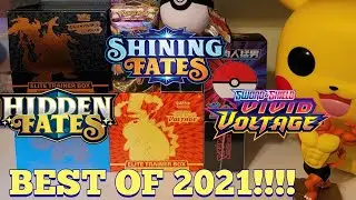 Rainbow Pikachu Vmax secret rare pull! vivid voltage, champions path opening| Top 5 #pokemon series