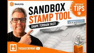 SketchUp Sandbox Stamp Tool Tutorial | Shape Terrain in Seconds!
