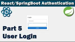 Аутентификация React/SpringBoot, часть 5 — рабочий процесс входа пользователя
