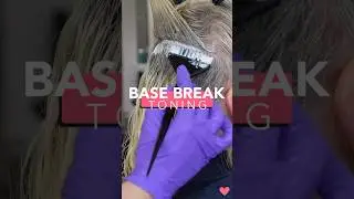 Have you tried this? Base Break Toning on Blonde Foil Highlights #haircolor