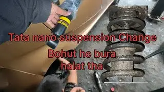 Tata nano suspension installation || New shocker Lag giya☺️