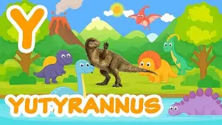 Y is for Yutyrannus 🦖 | ABC Dino Songs | Whimsical Cartoon Vector Art