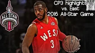Chris Paul 14 pts & 16 ast @ East (2016 NBA All-Star Game) - CRAZY Dimes!