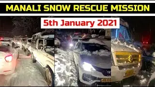 Manali - Solang Valley Rescue Mission For Stranded Tourist on 5th January 2021 by Team Raptors