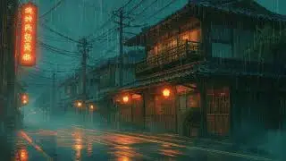 🌙 Tokyo Rainstorm + Lofi Vibes 🎧 | Calm Relax & Cozy Ambience ☕
