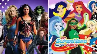 #superherogirls   DC Super Hero Girls Vs Real life : Characters Comparison