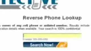 Reverse phone number lookup search tool