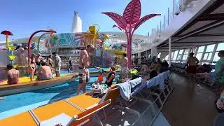 Utopia of the Seas Cruise - Pool Deck 15 Walk Through 5/15/25