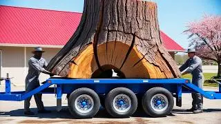 Unbelievable Watching Carpenter Turn Discarded 100 Year Old Tree Stump Into Something Amazing
