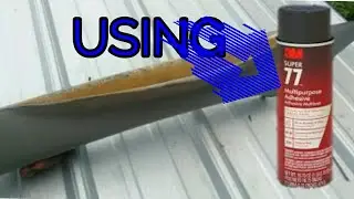 How to apply 3m 77 spray adhesive