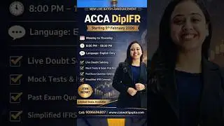 New batch of Diploma in IFRS|| Announcement|| By CA Swati gupta