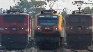 Dangerous 110 KMPH Route Diverted Trains at Sharp 90&deg; Curve 😍 Kulik Express + Malda Town Intercity 