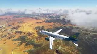 Flying Over Sahara Desert Beautiful Place | Microsoft Flight Simulator 2020