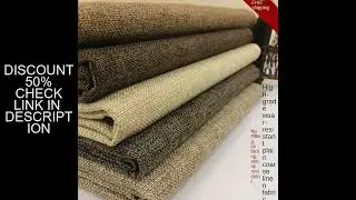 Thickening Burlap Fine Linen Cotton Linen Tablecloth Sofa Fabric Canvas Coarse Linen Fabric DIY Home