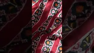 Maroon double Ikat saree too features the glorious Elephant (yanai) motif