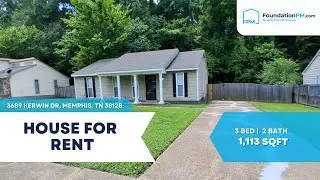 3689 Kerwin Dr, Memphis, TN 38128 | ZERO Deposit + Bright Interior & Fenced Yard | FoundationPM.com