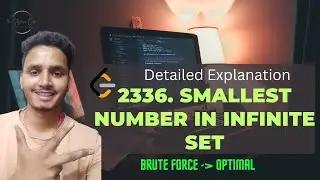 2336. Smallest Number in Infinite Set LeetCode | LLD | DSA