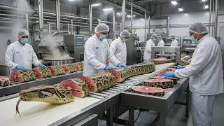 👉 Inside a Modern Snake Meat Factory: A Process Few Have Ever Seen