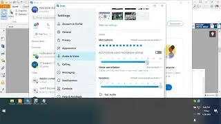 Skype Sound Settings