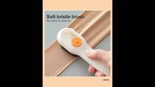 Automatic Liquid-Dispensing Soft Shoe & Laundry Cleaning Brush