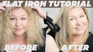 How to Flat Iron your Hair WITHOUT Damage | Easy hair Tutorial