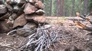 Fire Reflector and Tarp Shelter