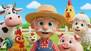 Old MacDonald Had a Farm 🐮🎵 | Cartoon Nursery Rhymes for Kids
