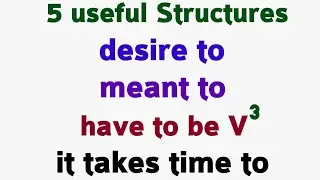 English बोलना सीखना | use of meant to |  have to be verb | it take time to | likely to in English.
