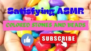 10.17SATISFYING AND FUN PLAYING COLORED STONES AND BEADS ASMR #asmr #coloredstones #juanderpinoy