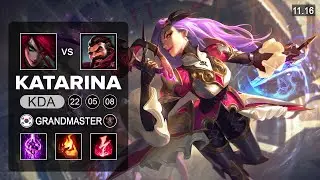 Katarina Mid vs Graves - KR GandMaster Patch 11.16