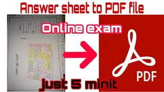 Answer sheet to PDF file converter , just 5 minit. Online Exam🔥