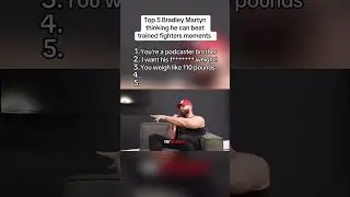 Top 5 Bradley Martyn thinking he can beat trained fighters moments #bradleymartyn
