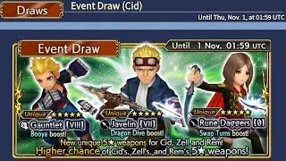 Dissidia Final Fantasy Opera Omnia - Cid Banner & Event Global Version
