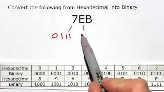 Convert from Hexadecimal to Binary