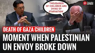 Palestinian UN Envoy Breaks Down at Security Council Over Gaza Child Deaths
