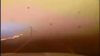 Kansas Highway Patrol - Truck Caught In Wildfire Smoke