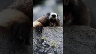 Marmot, Whistle in the Wild #shorts #shortsvirales