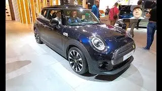 Mini Cooper S electric SE 3 door compact city car auto mobil vehicle walkaround and interior W2655