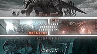 Spinosaurus scene pack 1080p HD Jurassic World camp Cretaceous