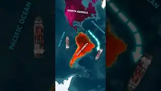 Panama Canal काम कैसे करती है? Explained Map Animation #facts