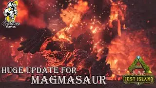 Ark Huge Update for Magmasaur || Ark Lost Island || No need ambergris Magma Maturation Period ||