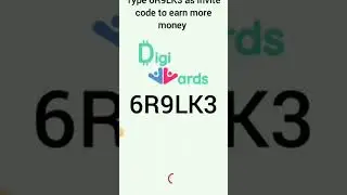 #Digiwards #6R9LK3 if you want 1000 coins enter this code      #6R9LK3  #Digiwards