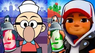Subway Surfers Brawl Stars 2025 8 Ball Jake vs Barnacle Boy Run Gameplay HD
