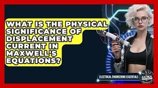 What Is The Physical Significance Of Displacement Current In Maxwell's Equations?