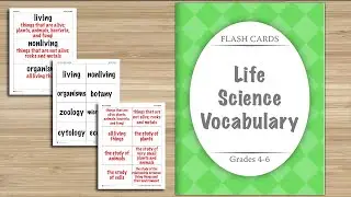 Flash Cards: Life Science Vocabulary - Ibby Resources