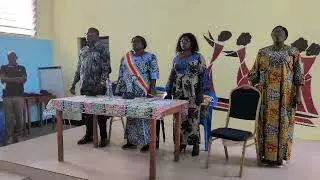 LIFDED : Hymne national à l'ouverture de l'atelier de formation des Bâtisseurs de Paix de Kikwit