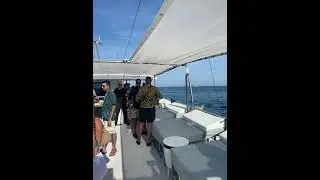 Ibiza boat party arrival