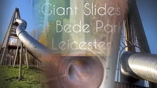 Giant Slides at Bede Park, Leicester, UK